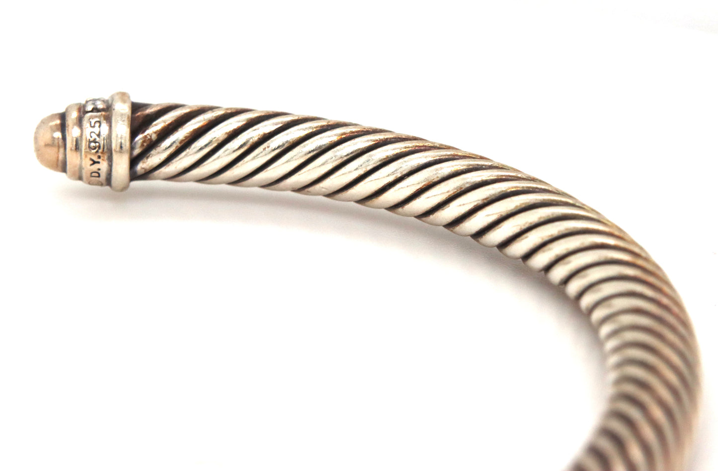 David Yurman classic cable cuff bracelet with diamonds