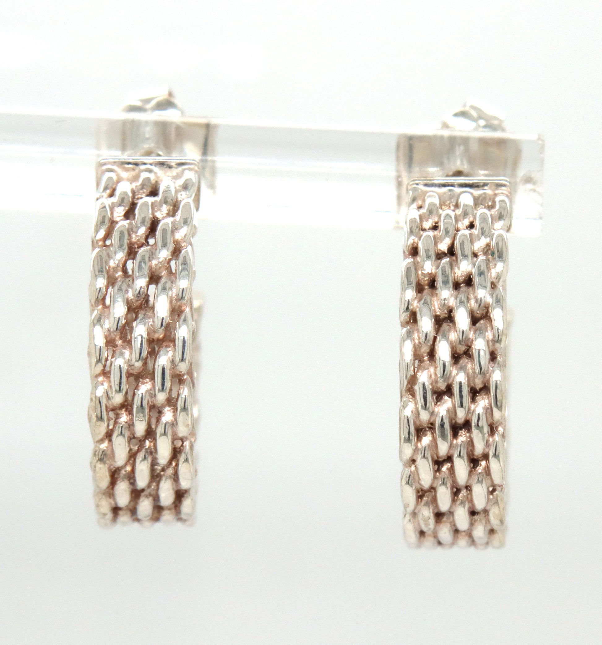Tiffany & Co Somerset Mesh hoop earrings