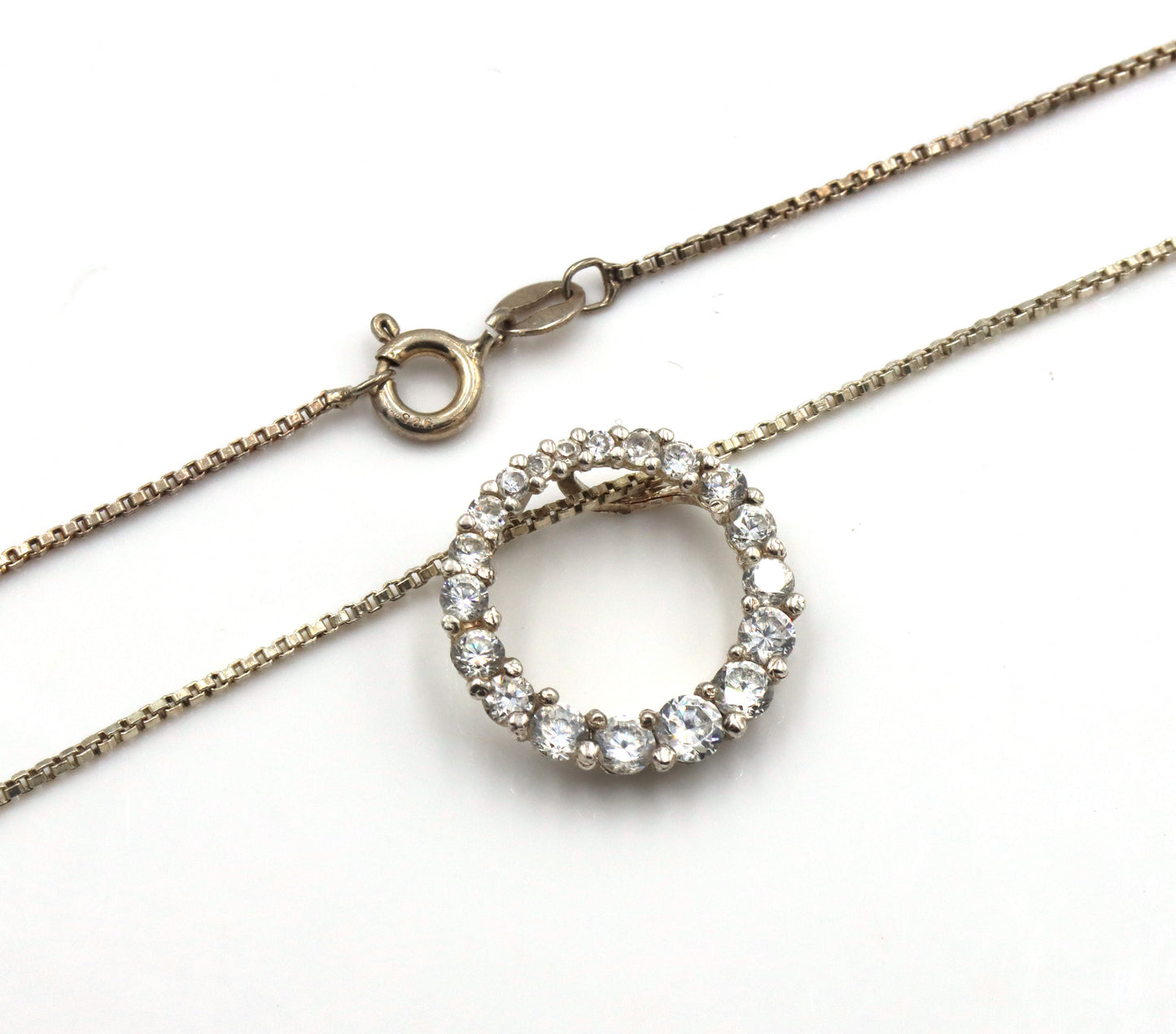 Group lot of 9 vintage 925 sterling silver necklaces