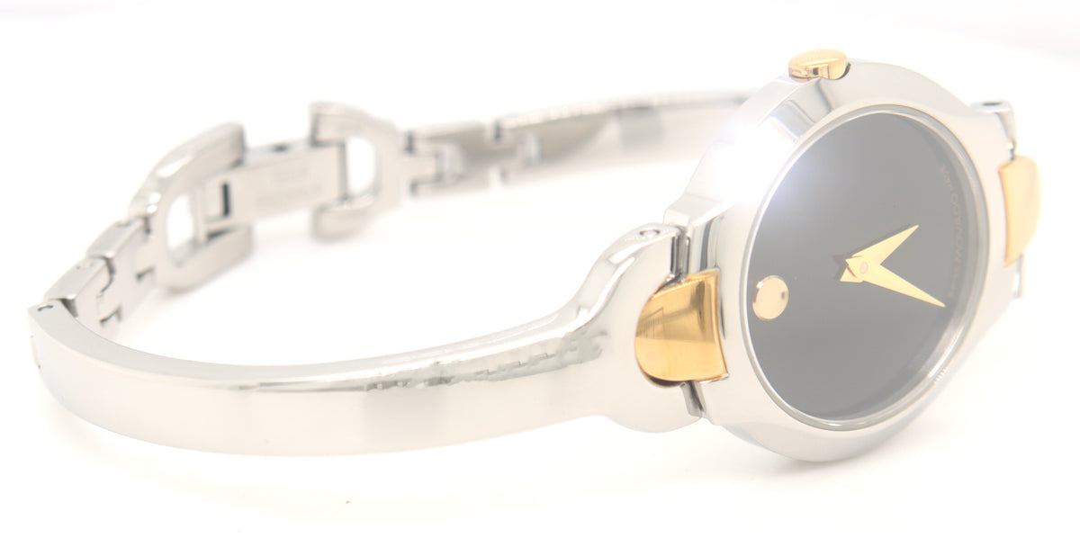 Movado Kara two tone  quartz bangle watch