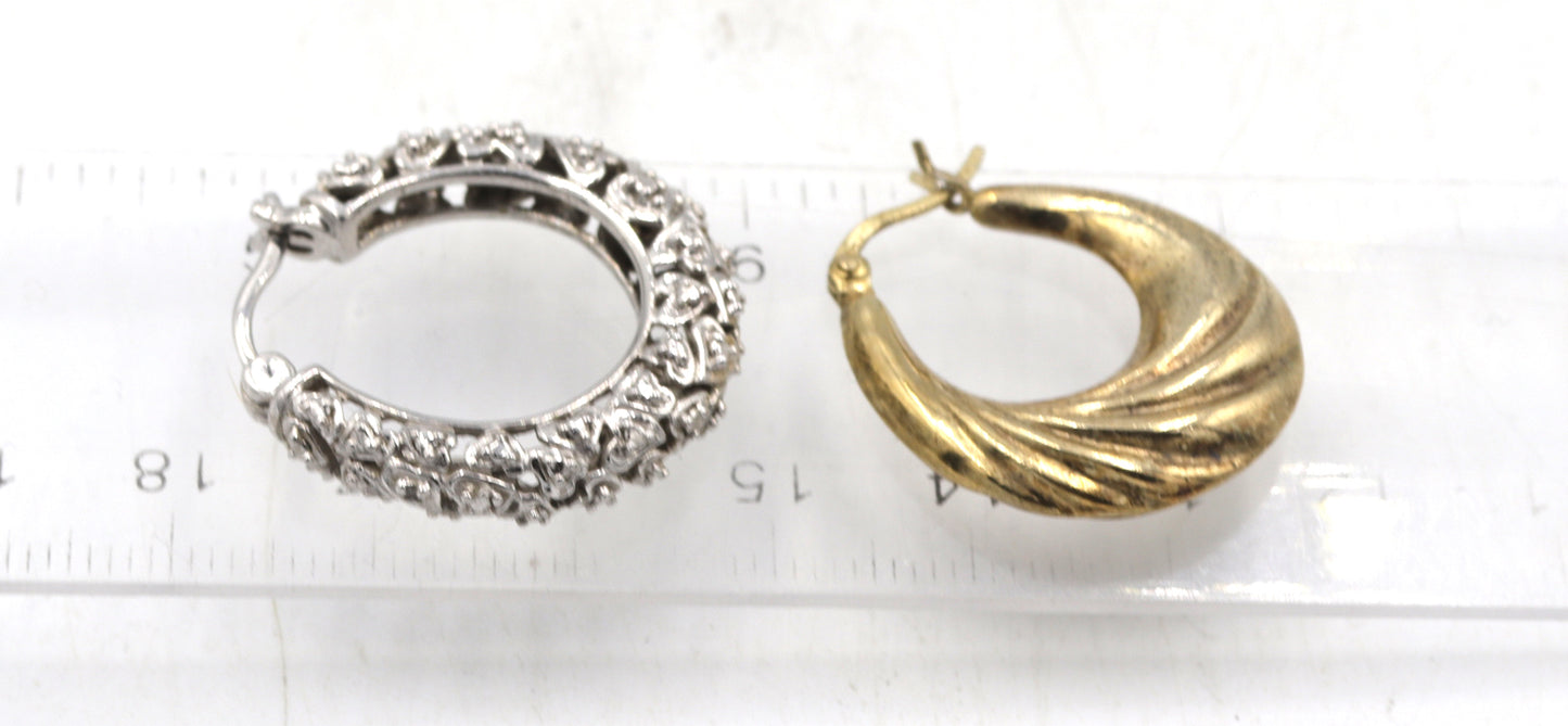 3 Pairs of Vintage 925 sterling silver earrings