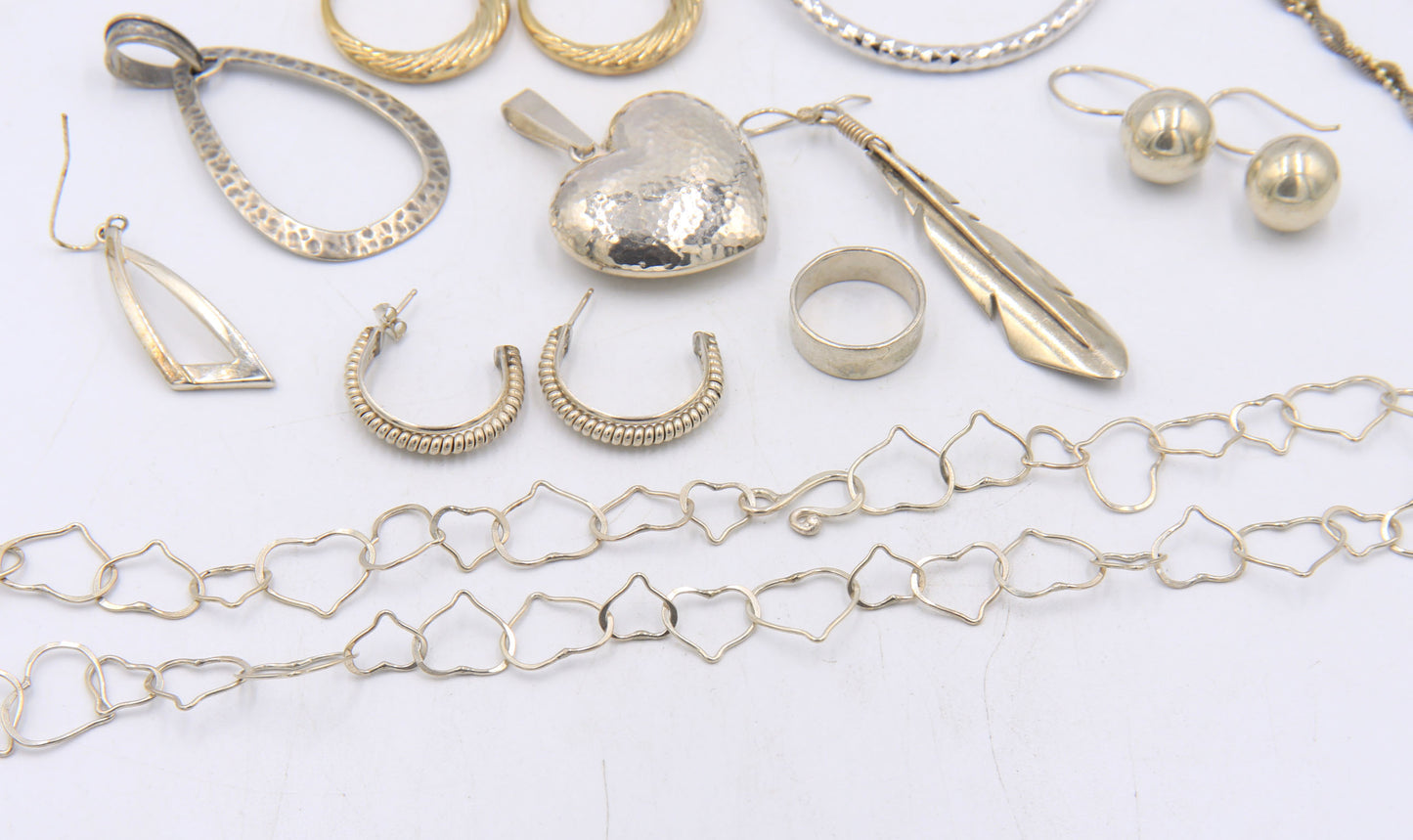 Group Lot of Vintage 925 Sterling Silver Jewelry