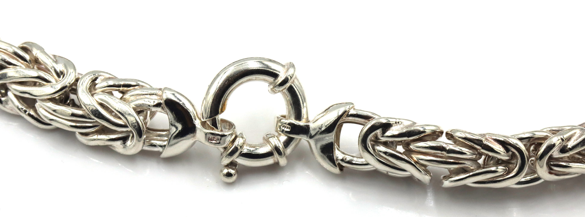 Heavy 925 Sterling silver Byzantine necklace
