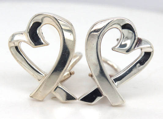 Tiffany & Co Paloma Picasso large loving heart earrings