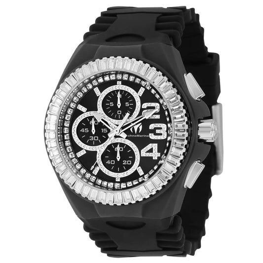 Technomarine Men's Cruise Quartz Chronograph Black Dial Watch