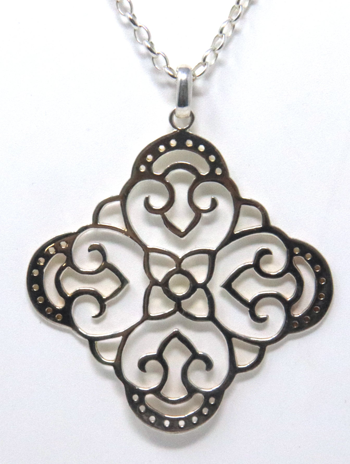 Sterling Silver Pendant on Chain Necklace