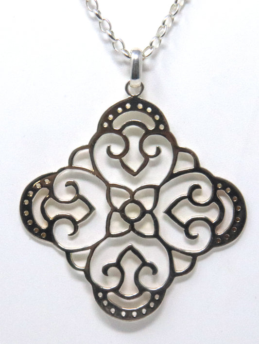Sterling Silver Pendant on Chain Necklace