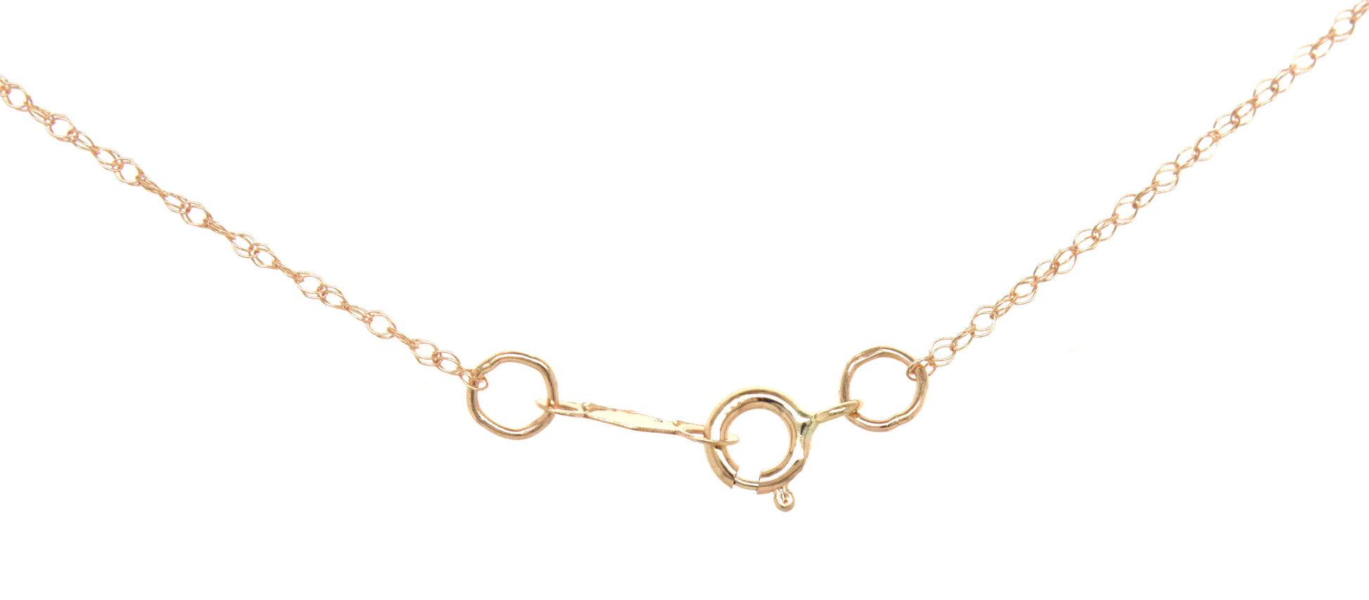 14kt Yellow gold emerald and diamond Journey pendant on chain