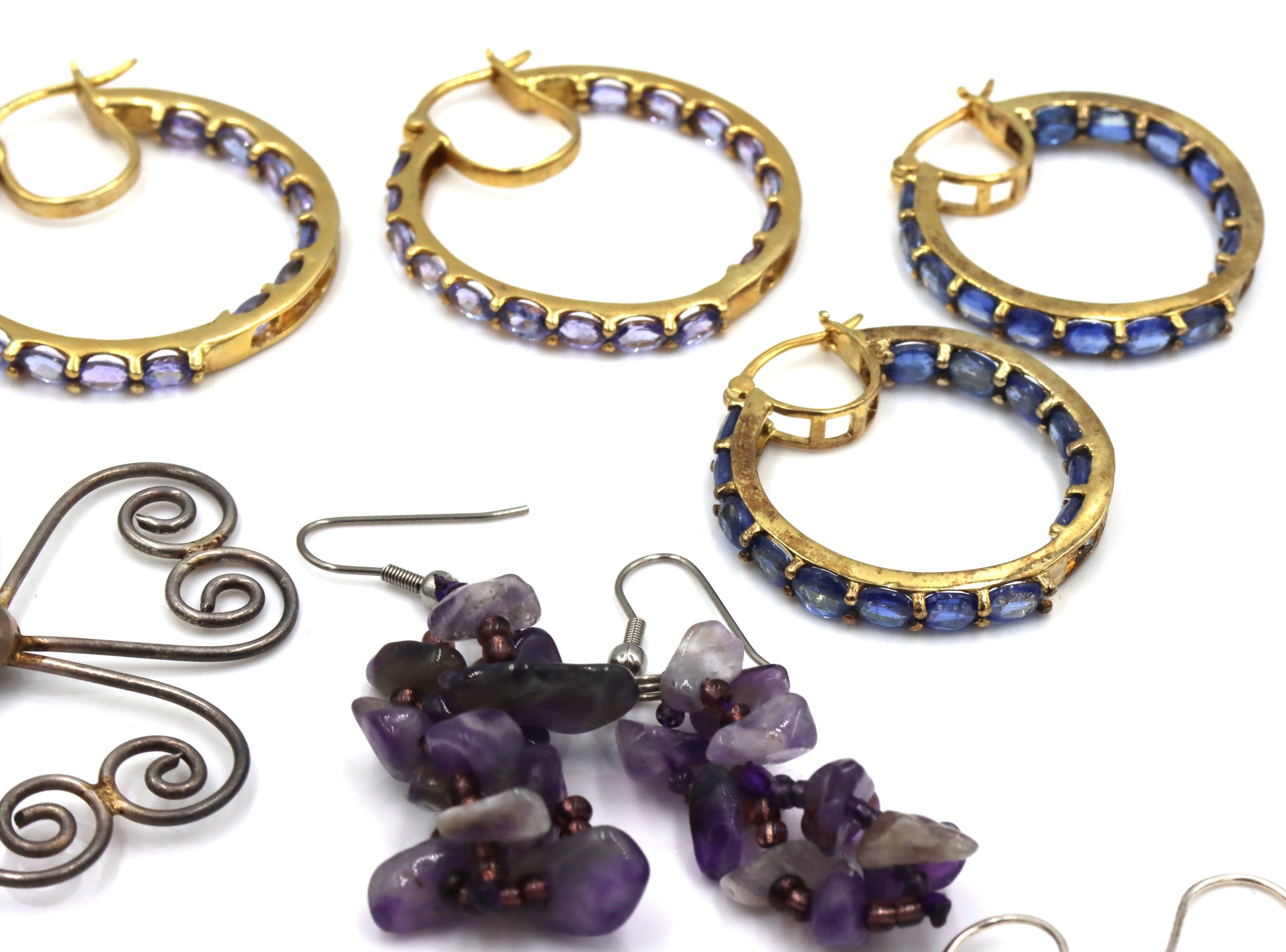 8Pairs of 925 sterling silver earrings