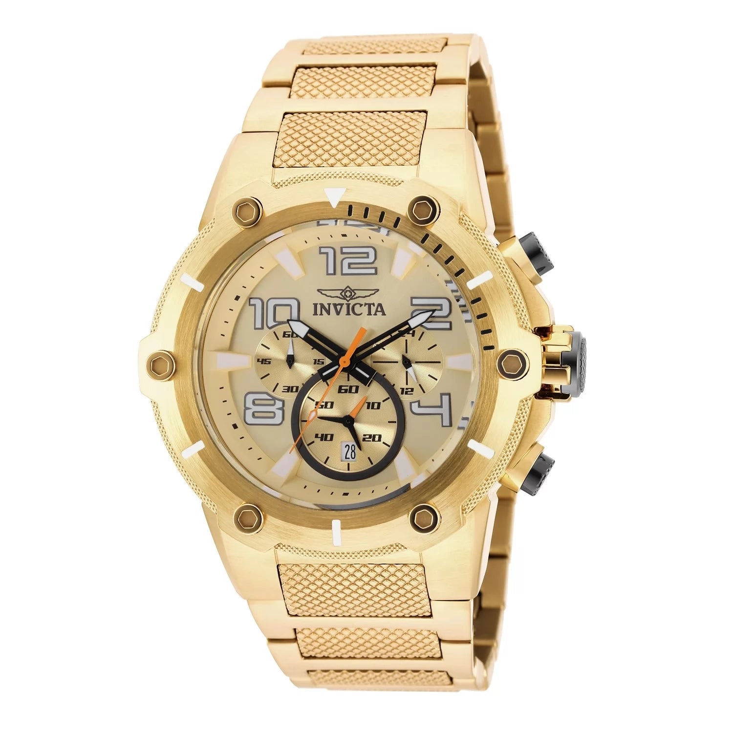 Invicta Men's Speedway Quartz Chronograph Gold Dial Watch