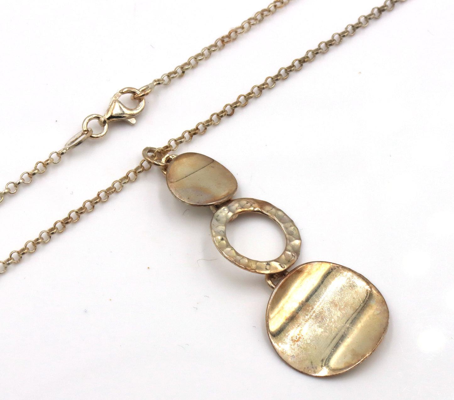 Group lot of 3 vintage 925 sterling silver necklaces