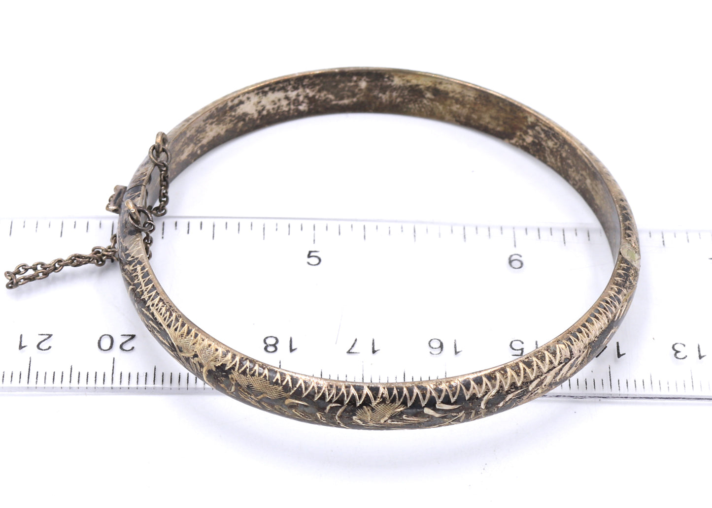 Group lot of 3 vintage 925 sterling silver bangles