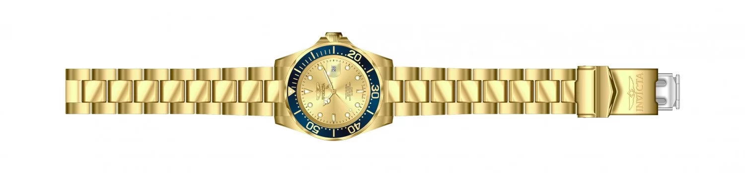 Invicta Men's Pro Diver Quartz 3 Hand Gold Dial Watch