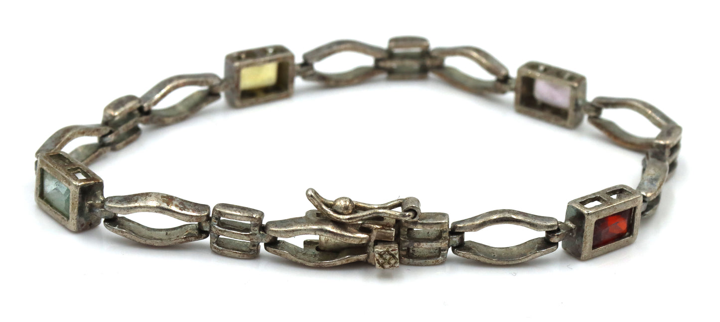 Vintage 925 sterling silver group lot of 5 bracelets