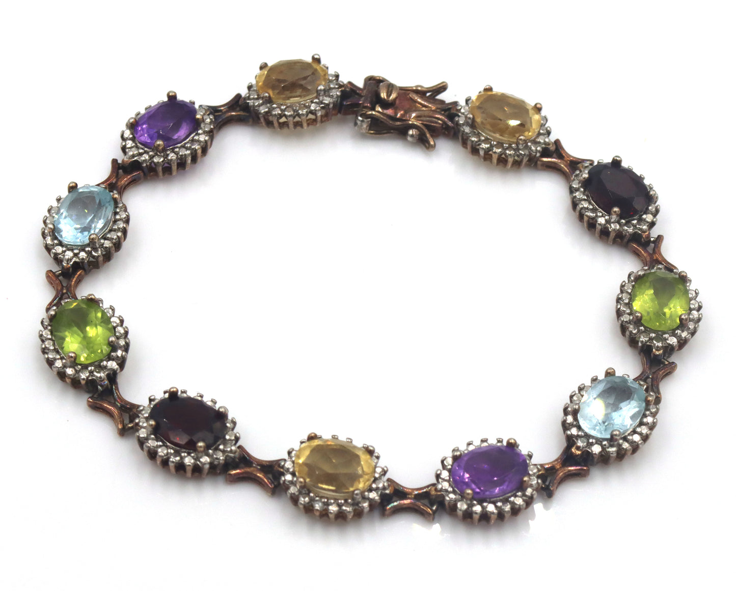 Group lot of 3 vintage 925 sterling silver bracelets