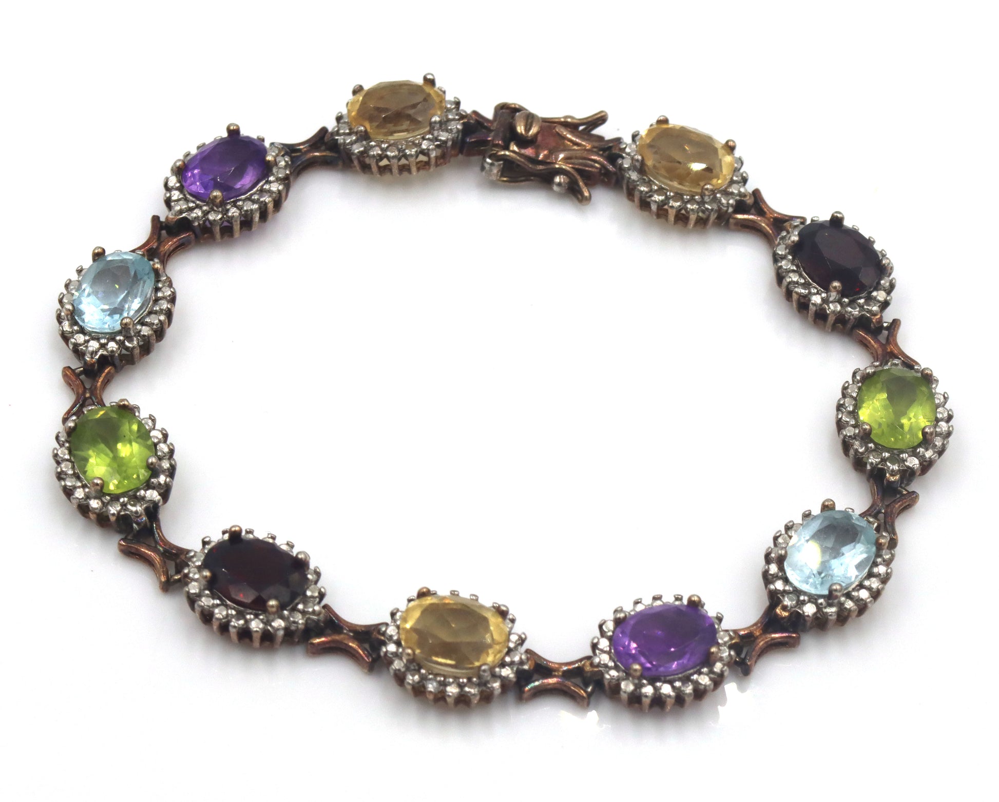 Group lot of 3 vintage 925 sterling silver bracelets