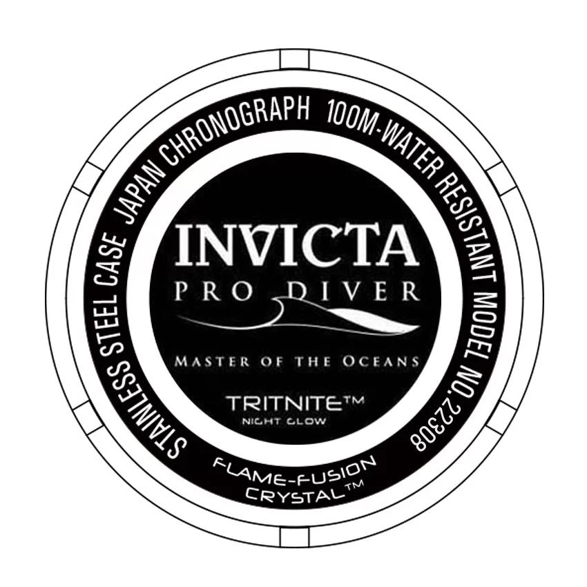 Invicta Men's Pro Diver Quartz Chronograph Gold Dial Watch