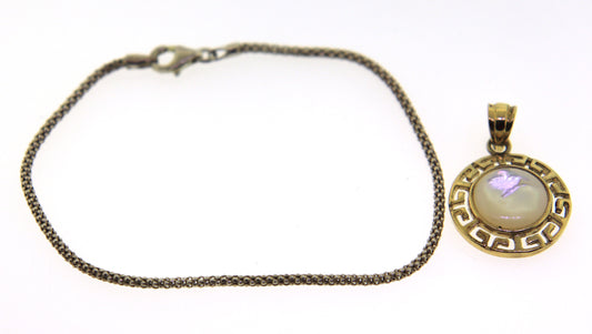 925 Sterling Silver Bracelet with Pendant