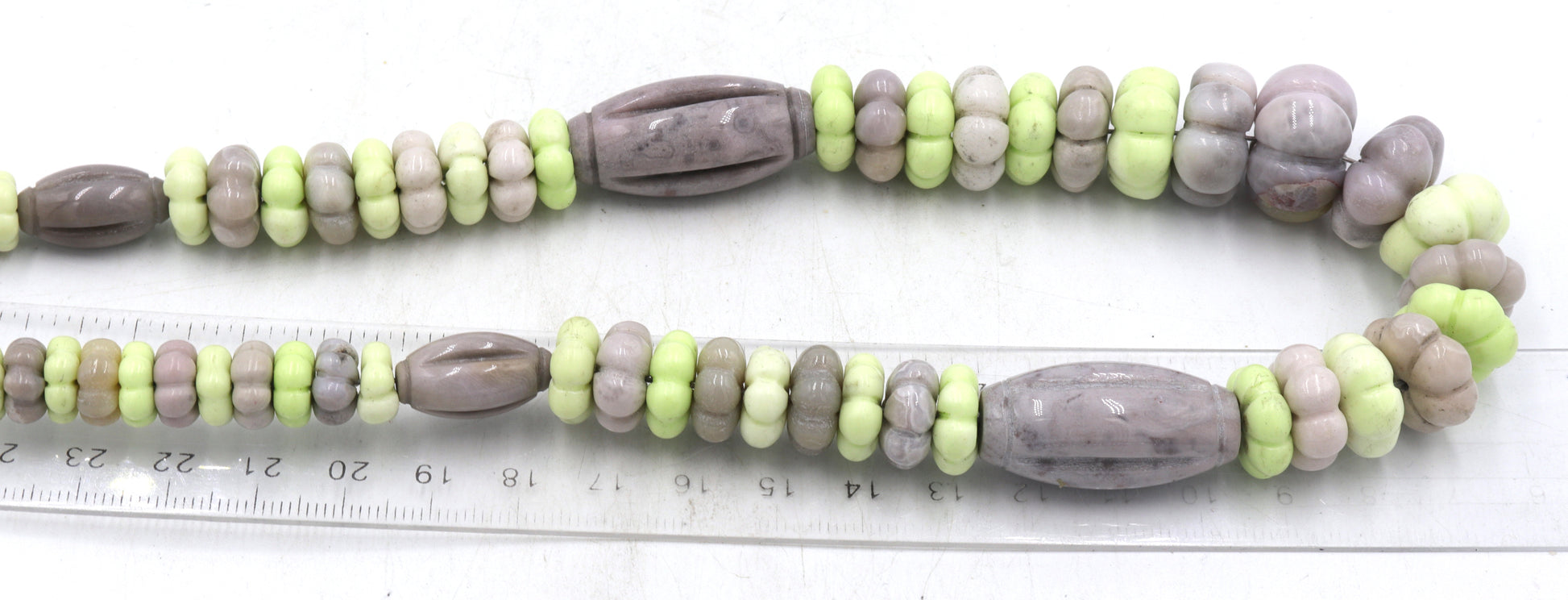 Gemstone necklace with sterling silver clasp
