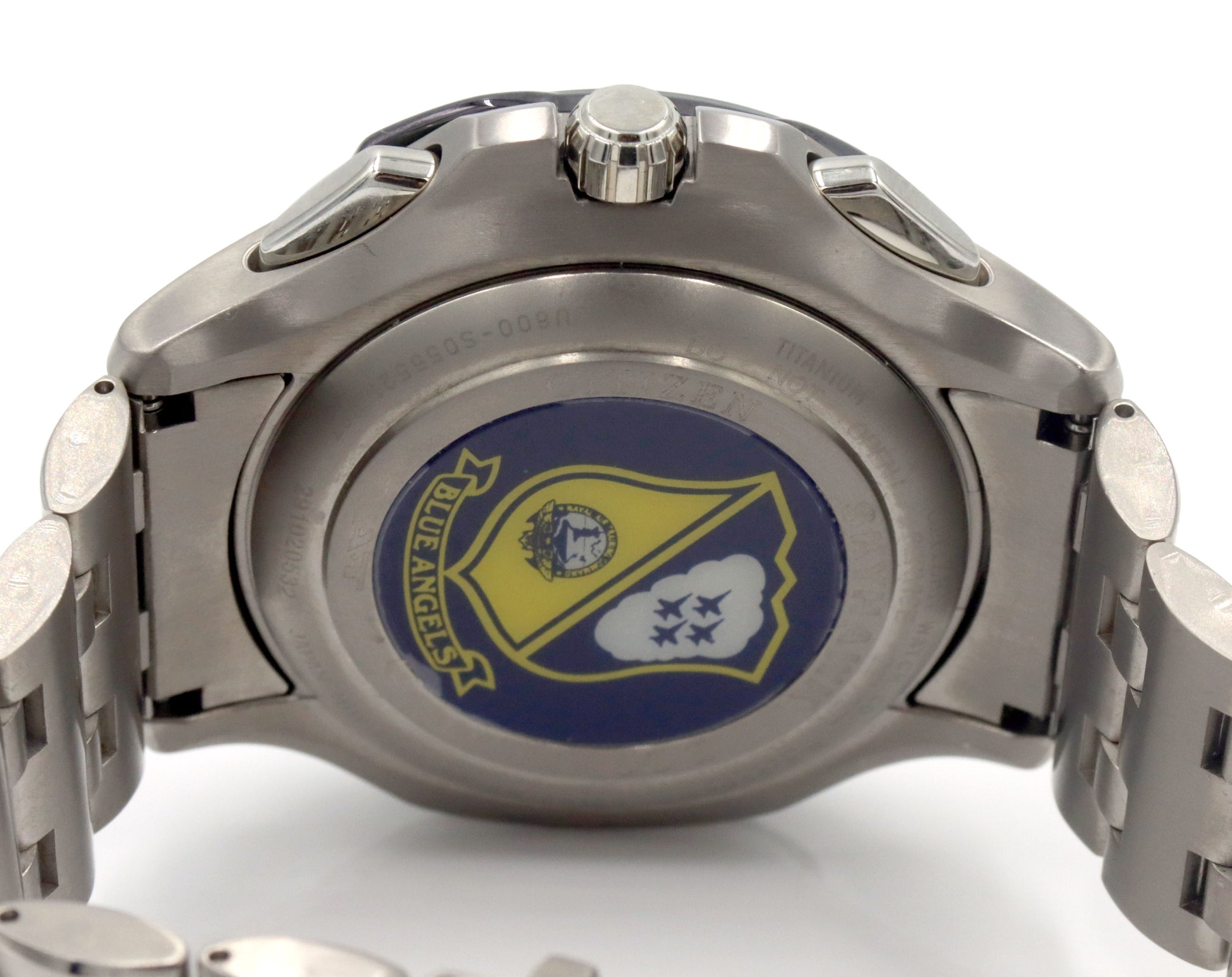 Citizen Eco Drive titanium blue angel sky Hawk watch