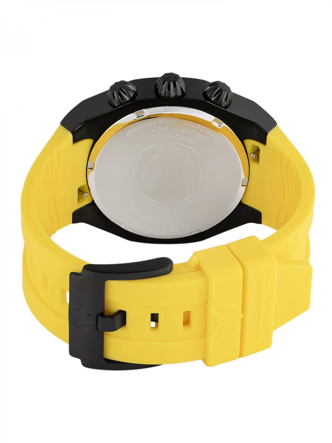 Technomarine Men's Reef Quartz Black, Yellow Dial Watch