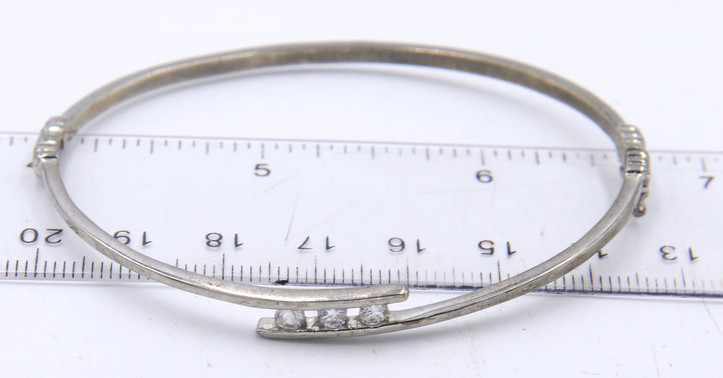 Group lot of vintage 925 sterling silver bangles