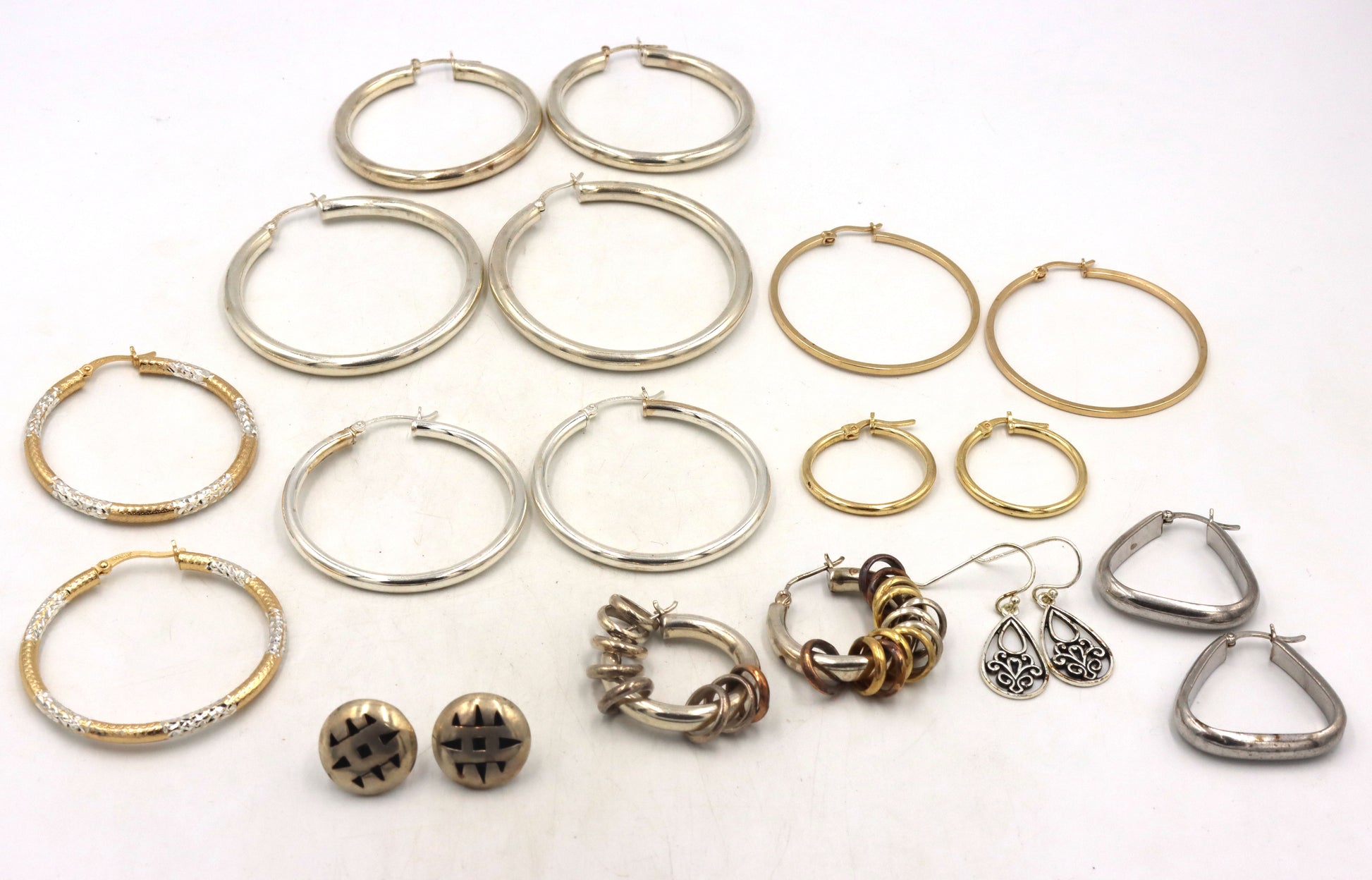 Group lot of Vintage 925 sterling silver earrings