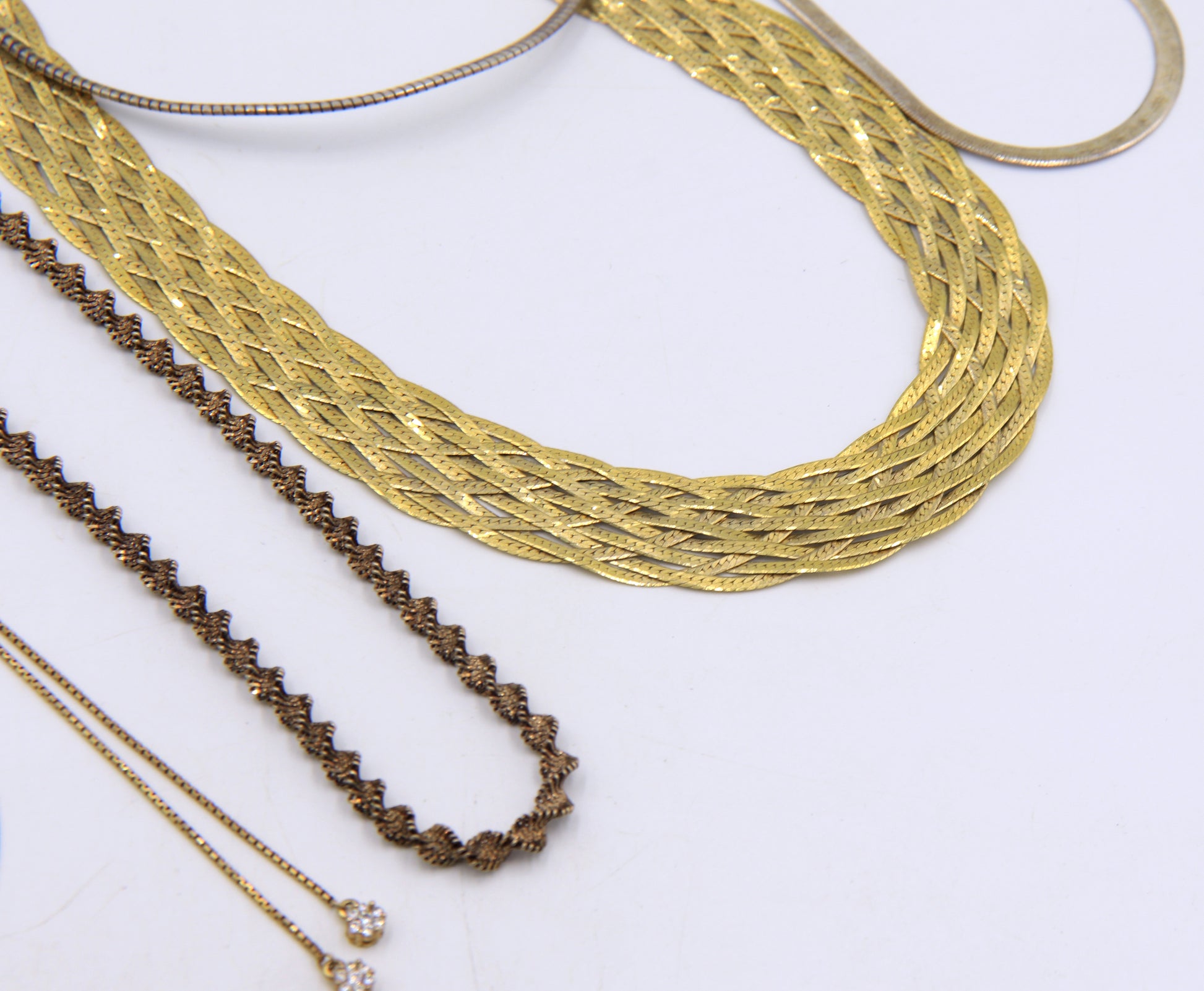 Group lot of 925 sterling silver necklaces