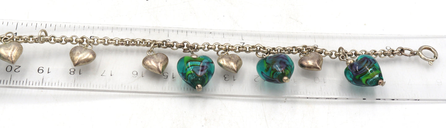 Group lot of 8 Vintage 925 sterling silver bracelets