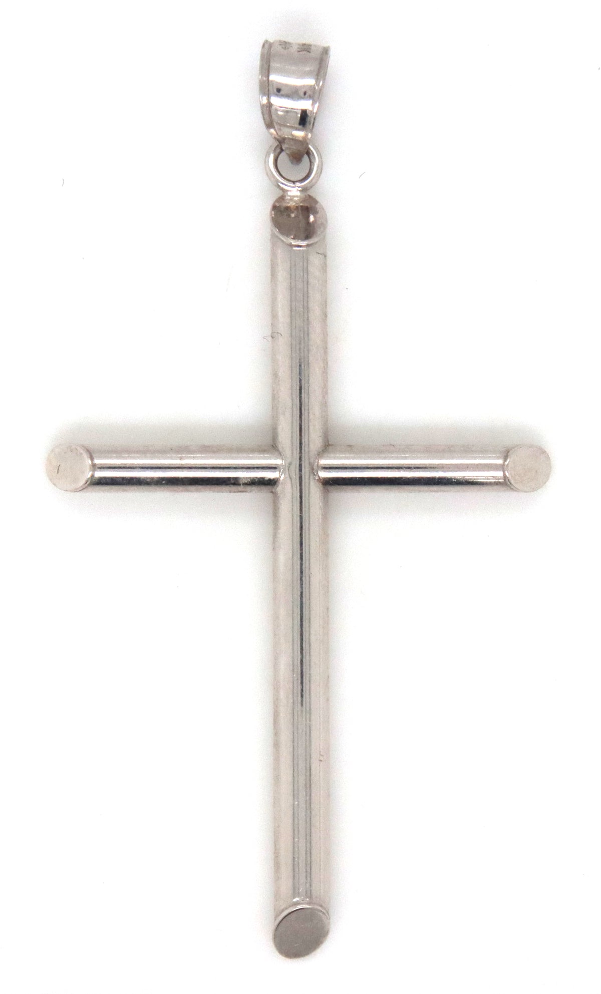 14kt White gold cross pendant