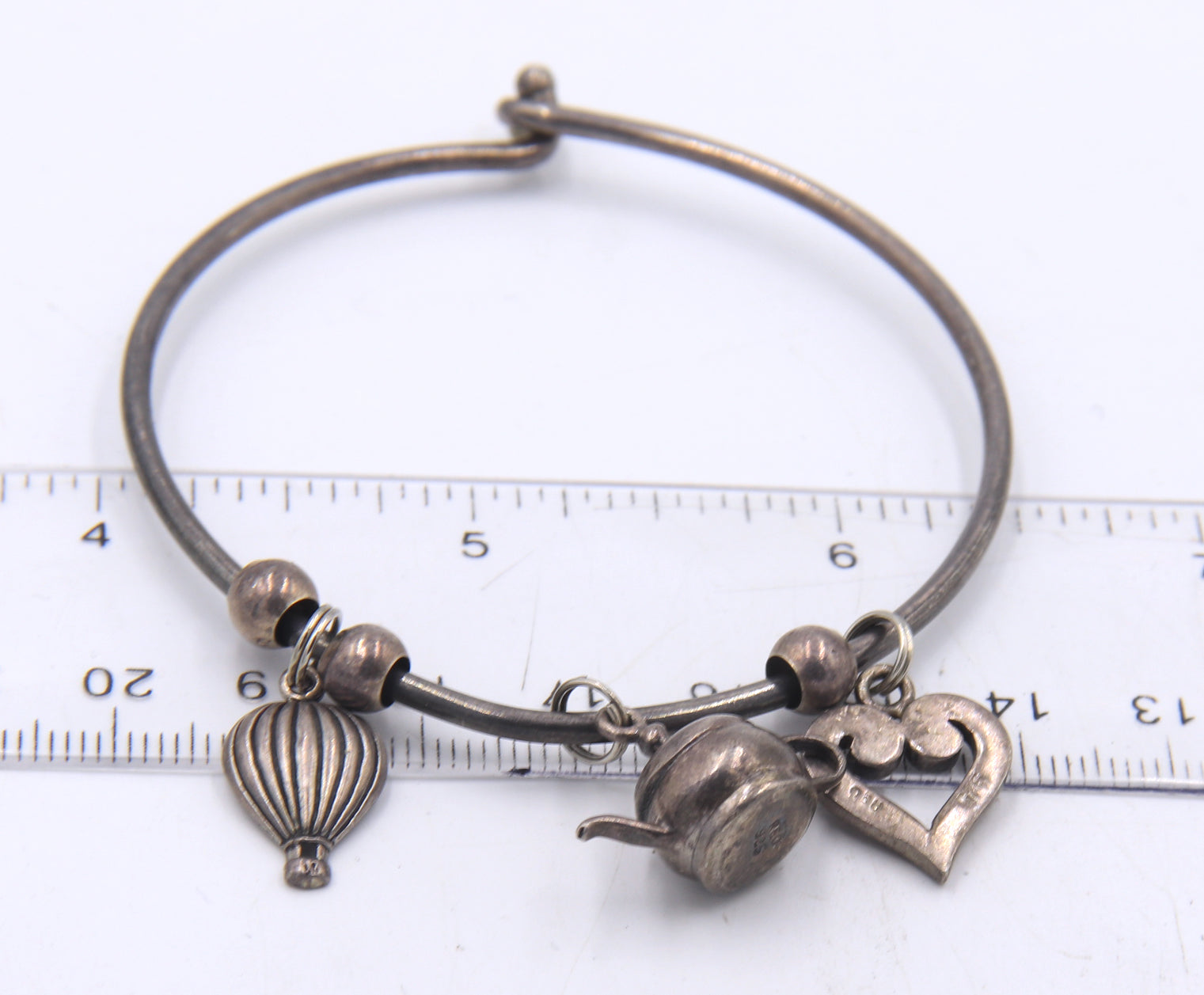 Group lot of vintage 925 sterling silver bangles