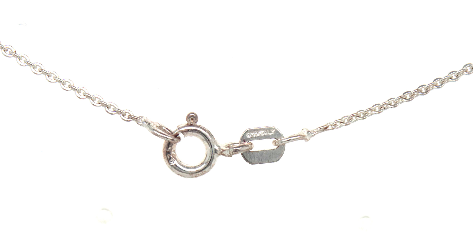 925 Sterling silver diamond pendant on chain