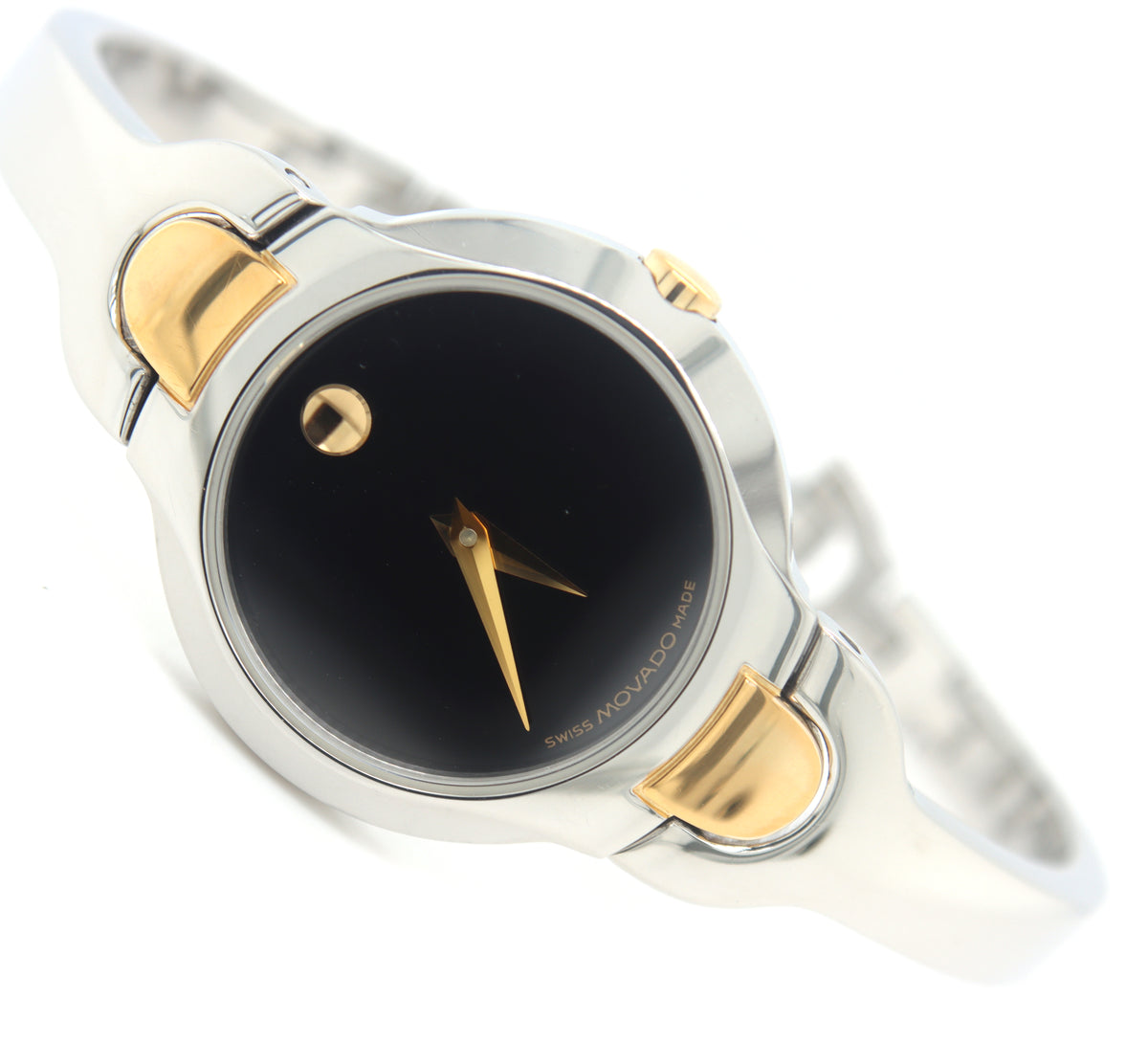 Movado Kara two tone  quartz bangle watch