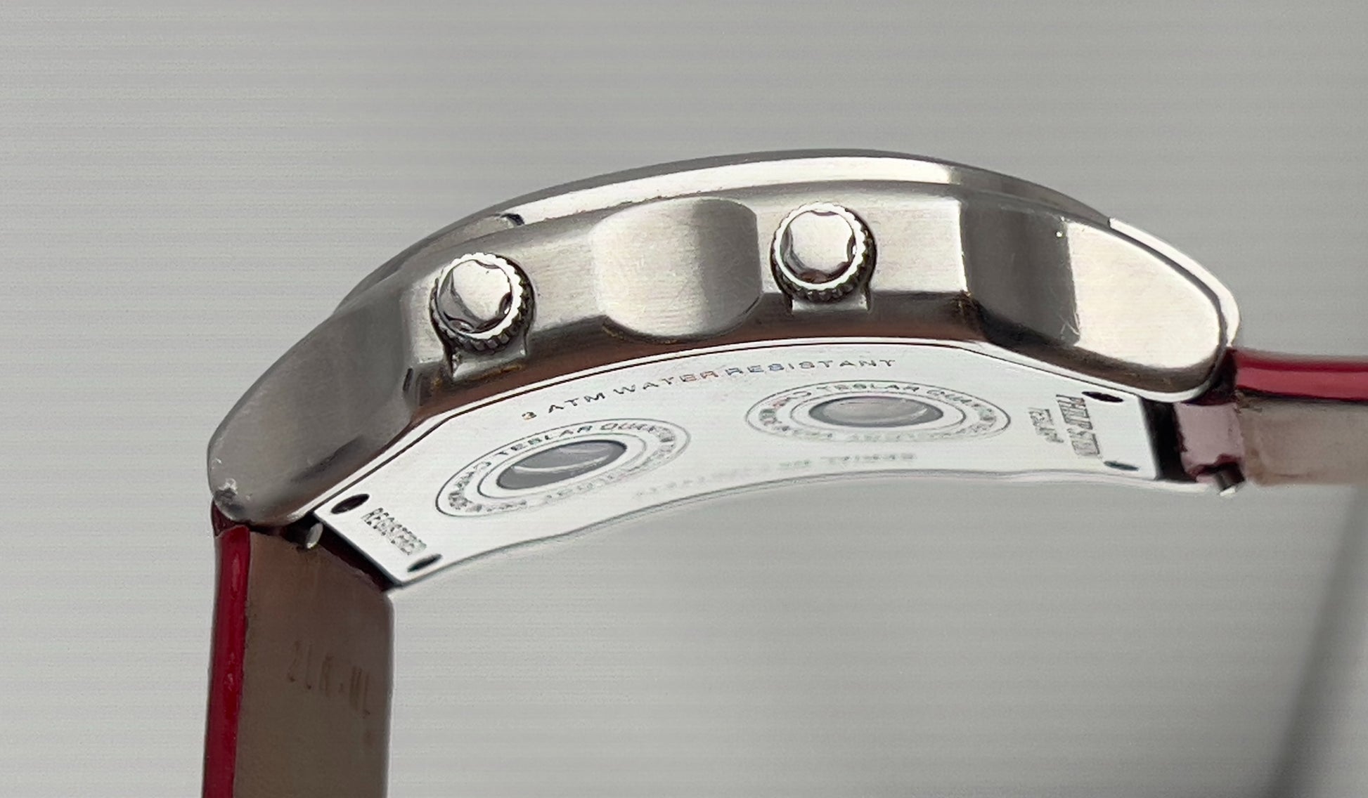 Philip Stein signature large dual time zone watch