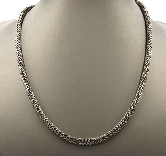 925 Sterling silver Byzantine chain necklace
