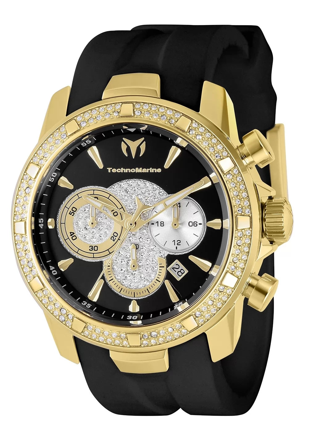 Technomarine Men's UF6 Quartz 3 Hand Black Dial Watch