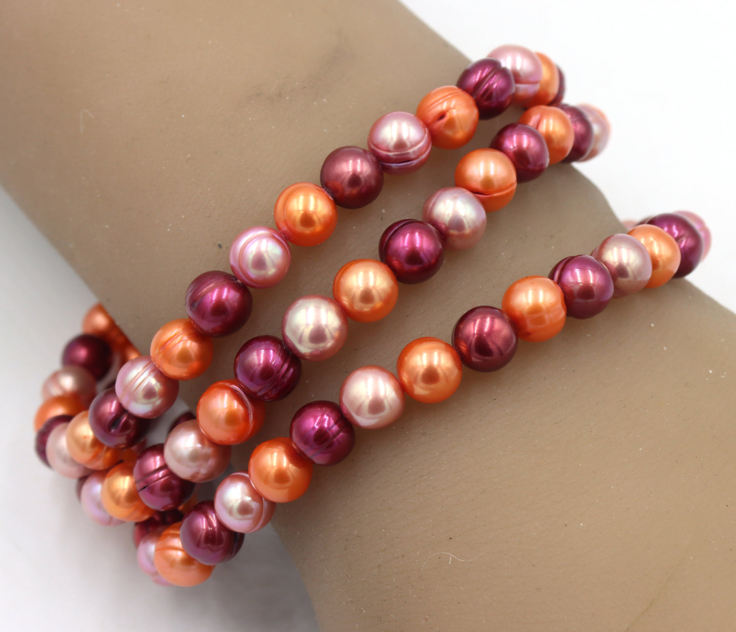 Lot of 3 Honora pearl multi color bracelets