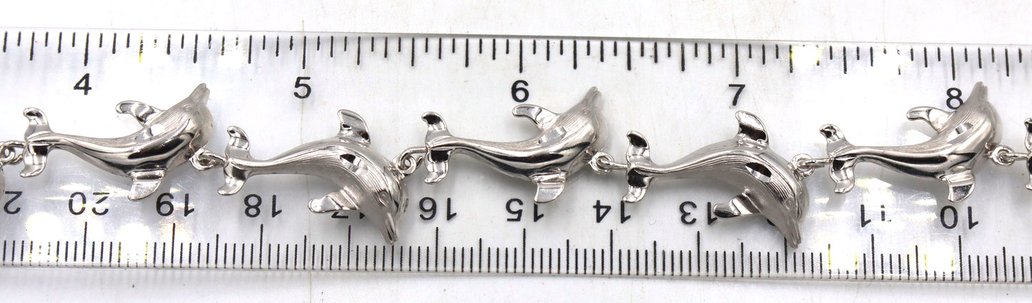 Group lot of 9 vintage 925 sterling silver bracelets