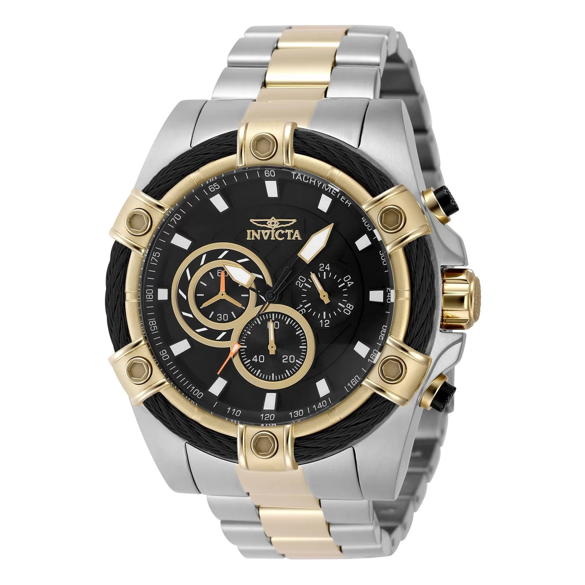Invicta Men's Bolt Quartz VD54 Black Dial Watch