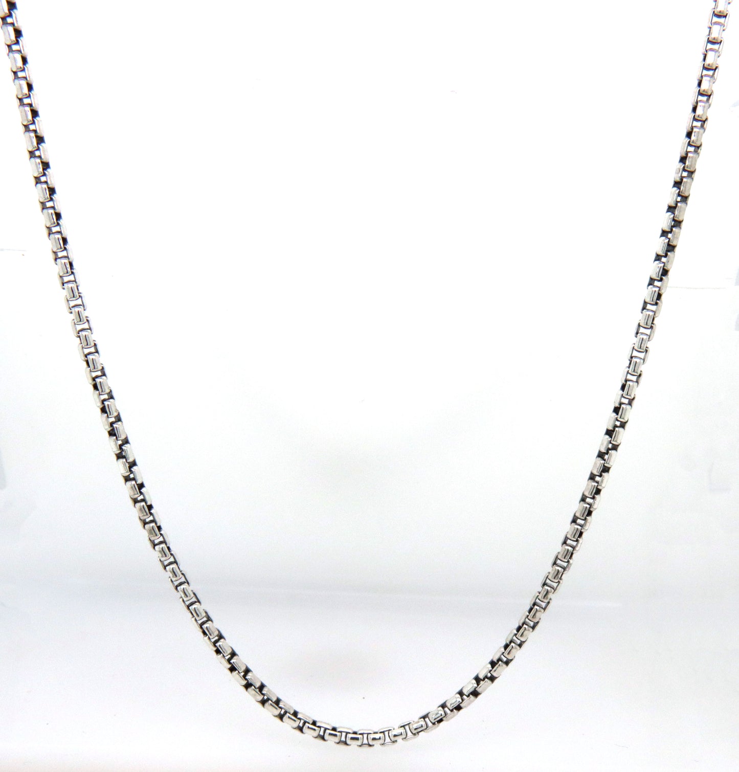 David Yurman box chain necklace in 925 sterling silver