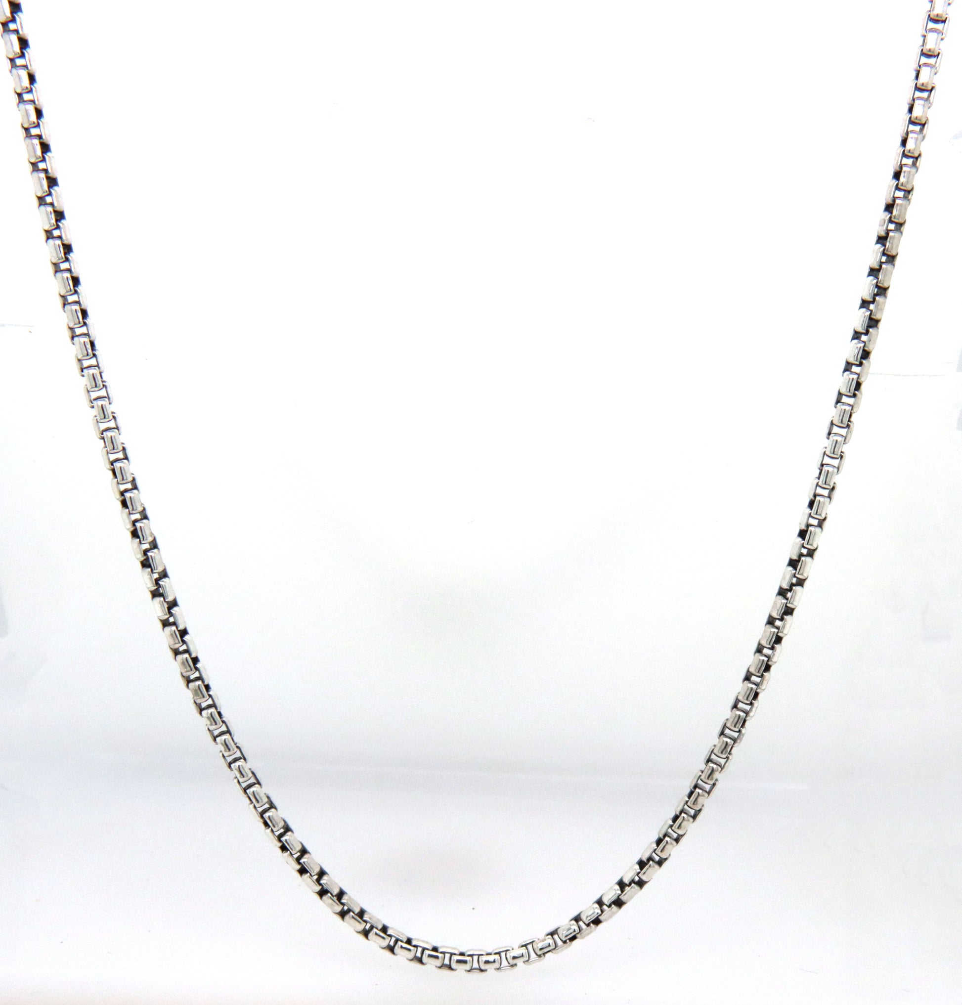 David Yurman box chain necklace in 925 sterling silver