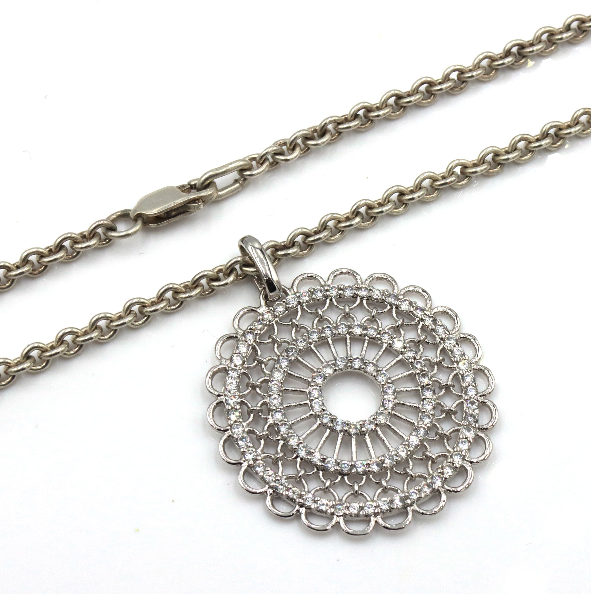 Group lot of 5 Vintage 925 sterling silver necklaces