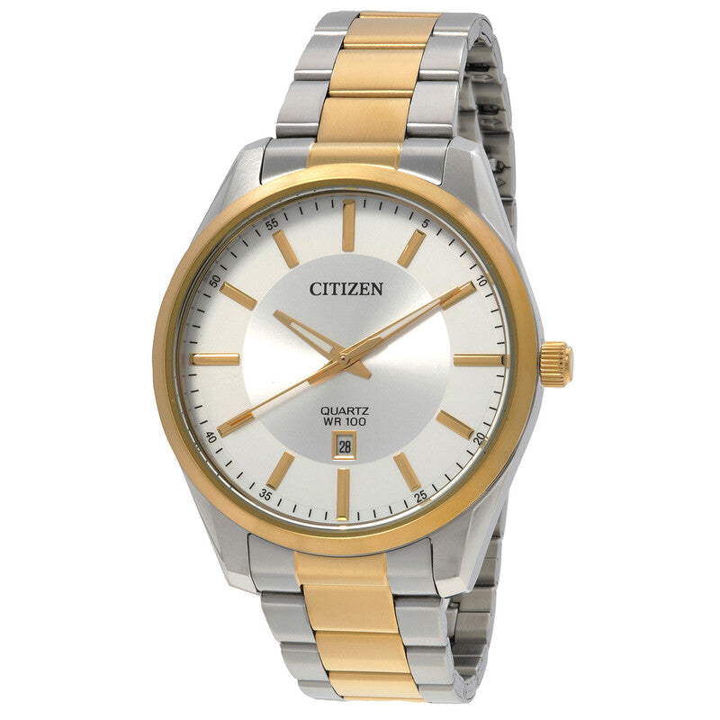 Citizen Quartz Silver Dial Two-Tone Stainless Steel Men’s Watch