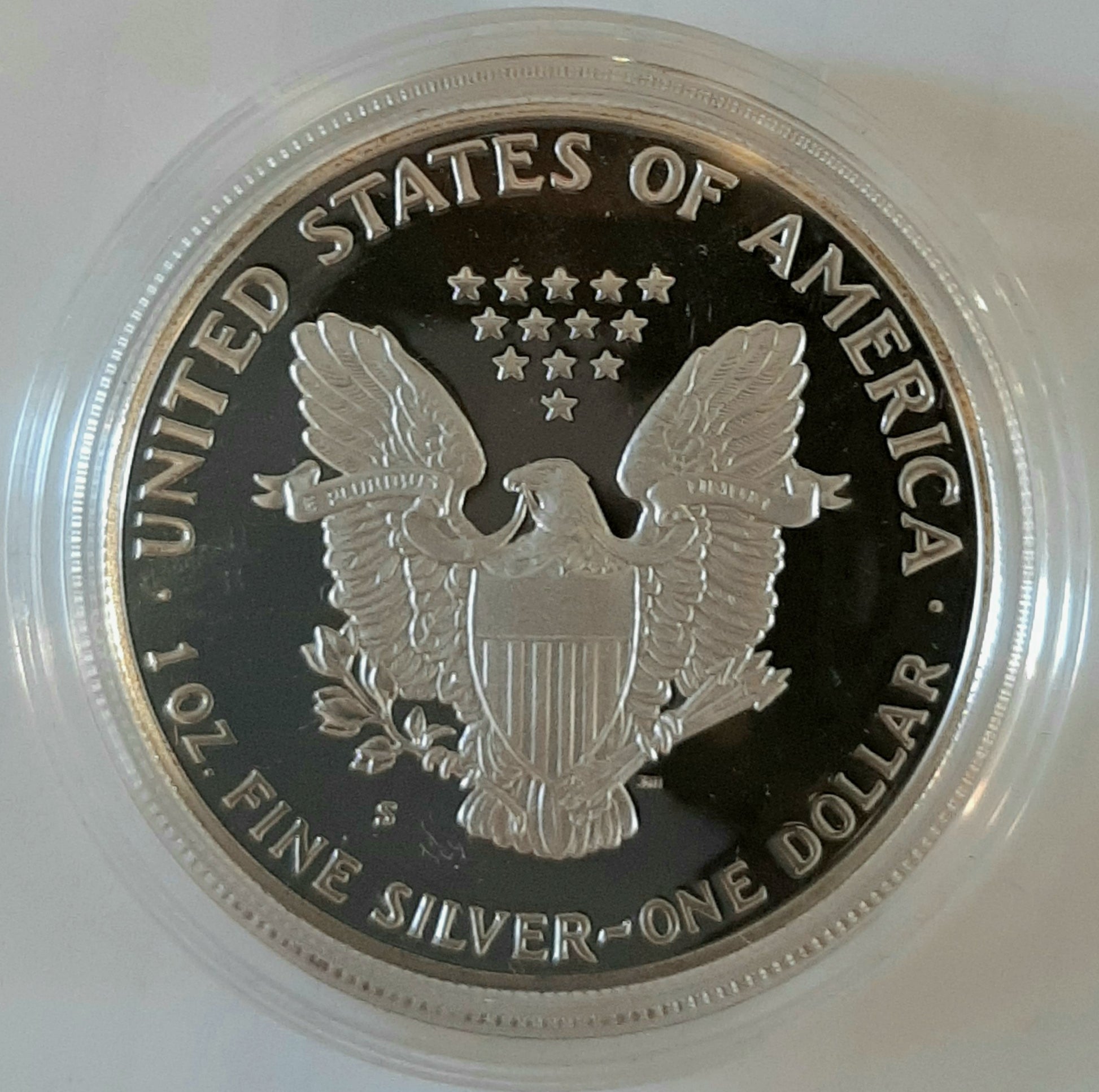 1987-S American Silver Eagle PROOF 1 Oz Silver Coin With Box and COA
