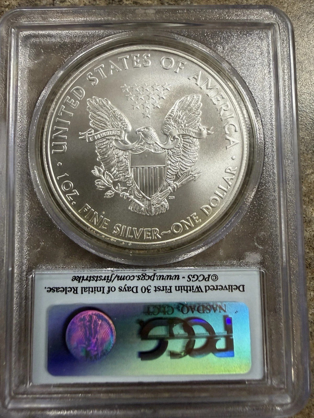 2010 American Silver Eagle $1 PCGS MS69 First Strike .999 Fine Silver