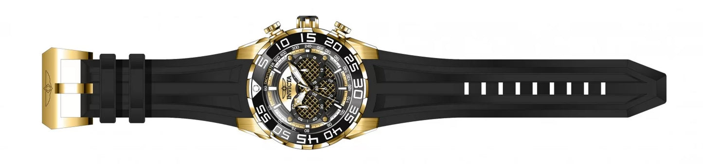 Invicta Men's Speedway Quartz Multifunction Black, Gold Dial Watch