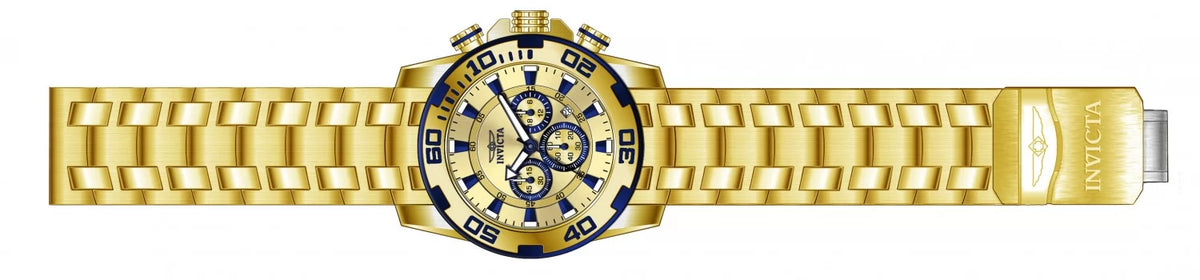 Invicta Men's Pro Diver Quartz Chronograph Gold Dial Watch