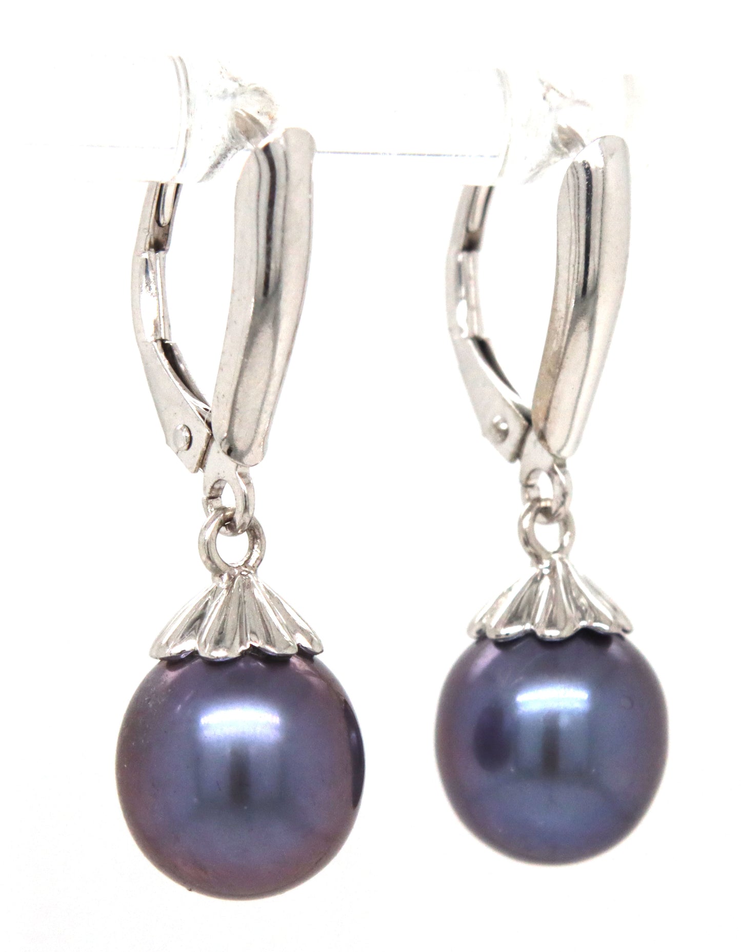 925 Sterling silver Pearl dangle earrings