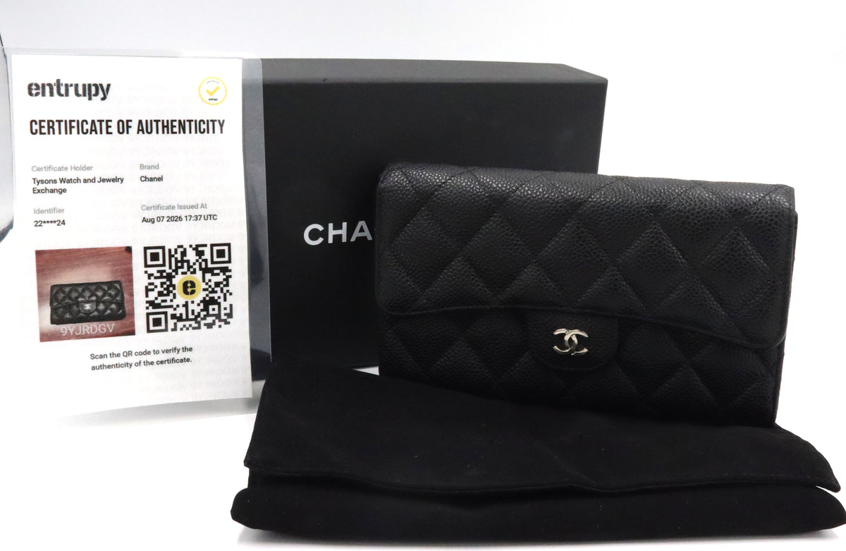Chanel Caviar leather wallet