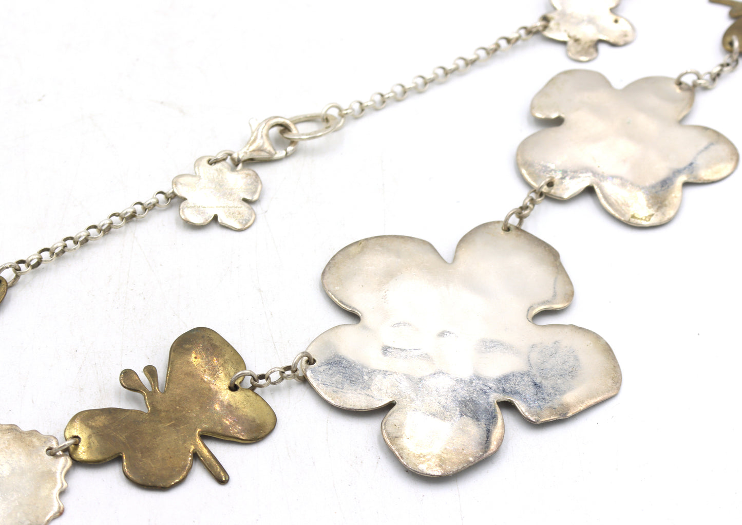 Set of Vintage 925 sterling silver necklace and dangle earrings